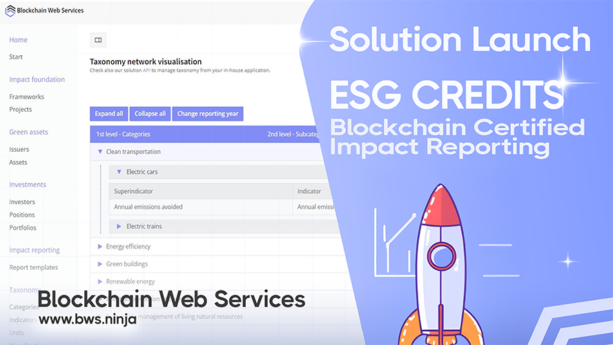 ESG Credits - ESG Credits Platform: Automate Green Bond Reporting with Blockchain
