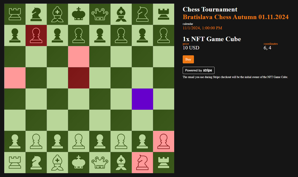 Figure 6. NFT Game CUBE is valid for any sport that has a 'field'!